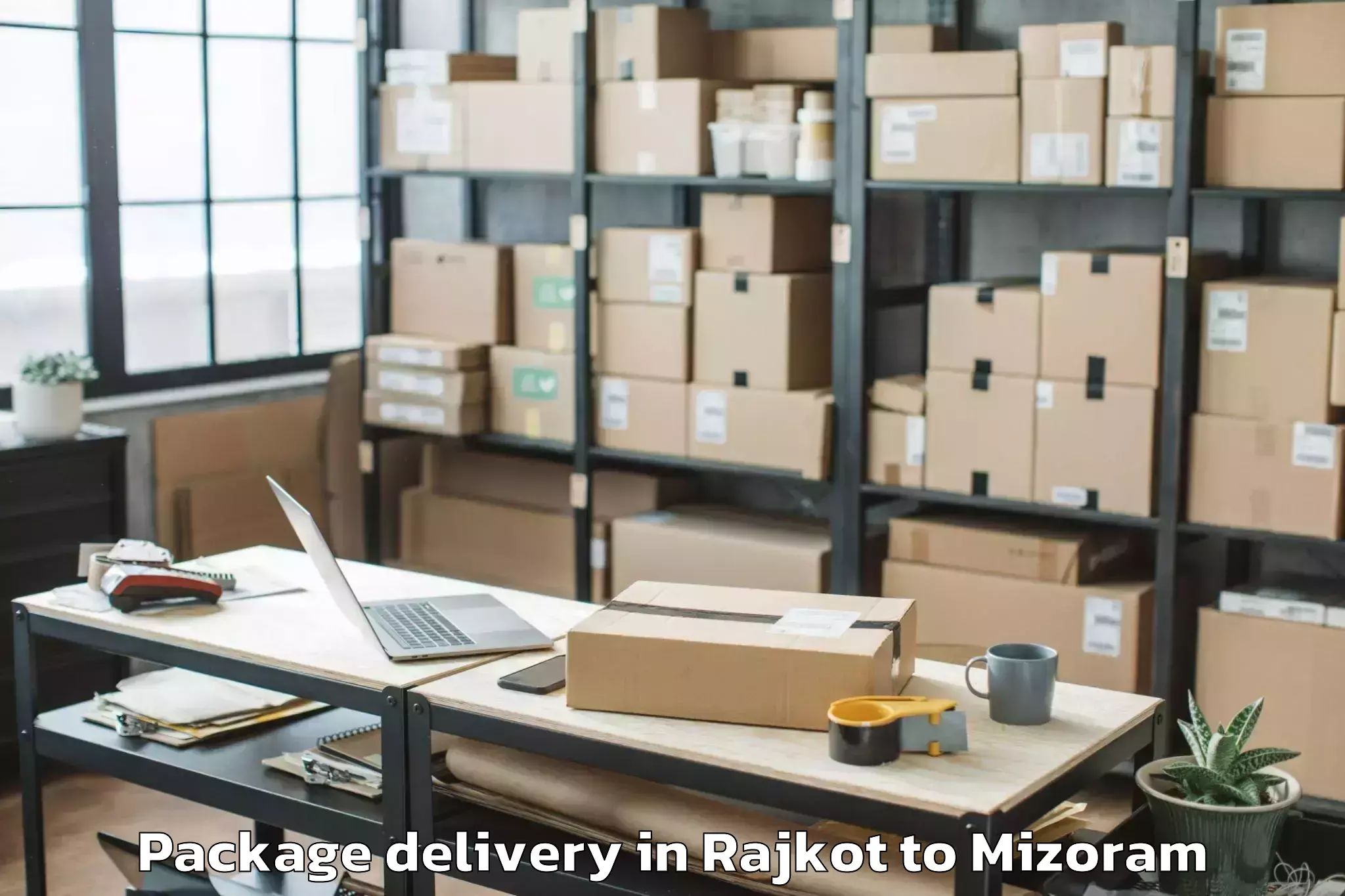 Affordable Rajkot to Saitual Package Delivery